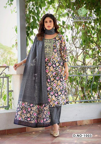 Fashion Story Vol 1 Vaniska Viscose Readymade Pant Style Suits Manufacturer India
