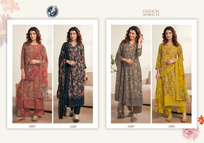 Fashion World Vol 44 Vivek Georgette Pant Style Suits Manufacturer Ahmedabad