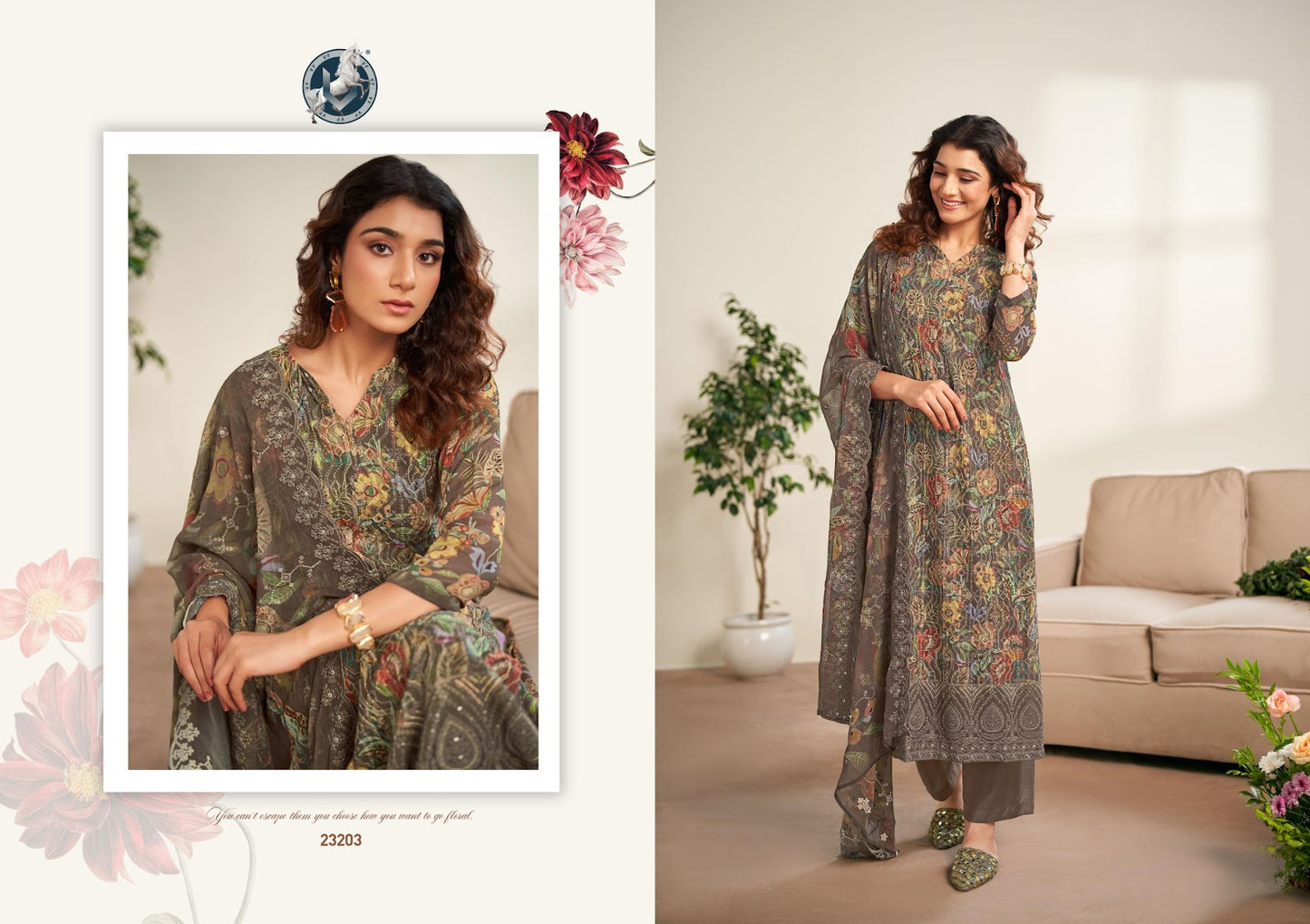 Fashion World Vol 44 Vivek Georgette Pant Style Suits Manufacturer Ahmedabad