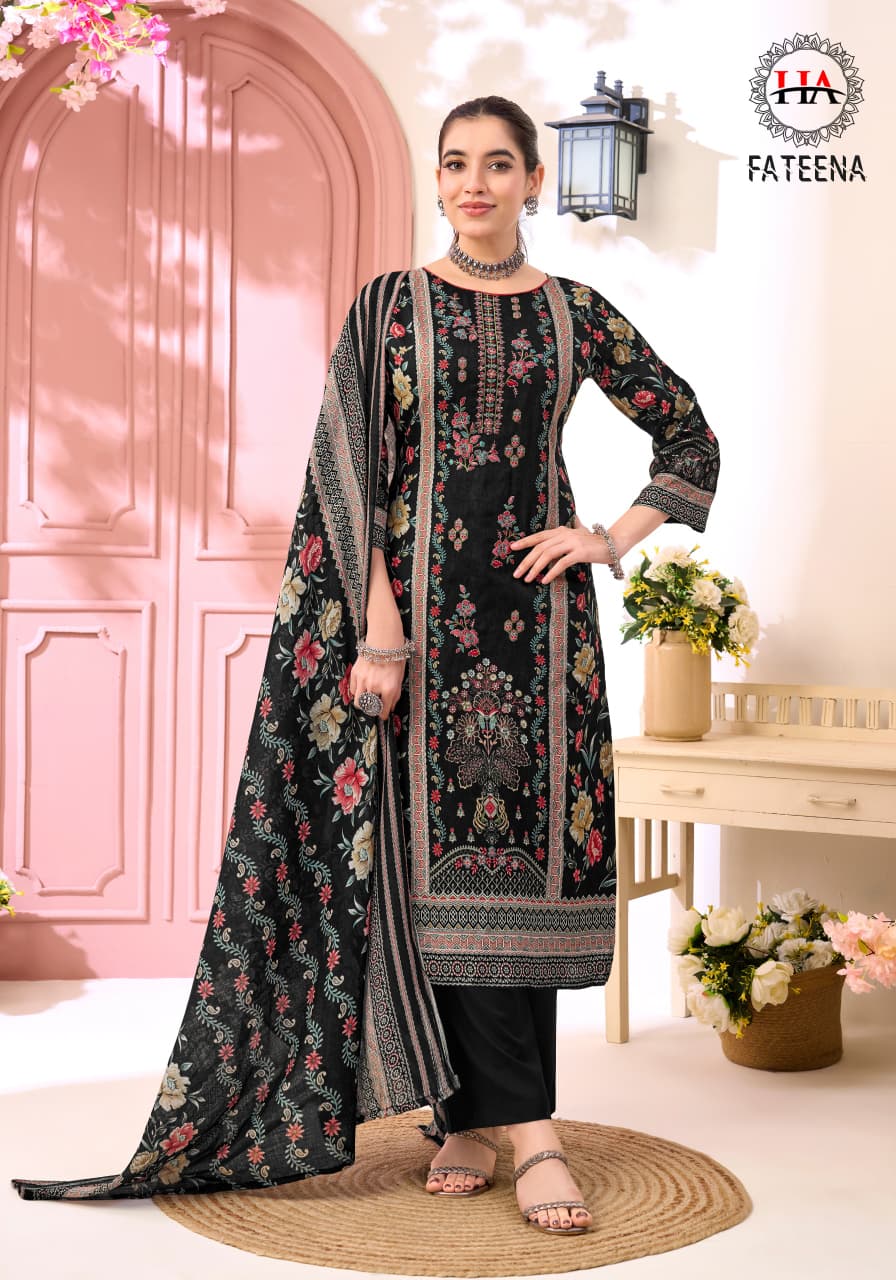 Fateena Harshit Fashion Zam Cotton Karachi Salwar Suits Supplier