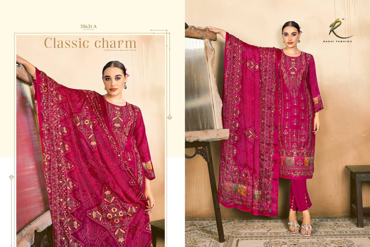 Fatema Rakhi Fashion Viscose Modal Pant Style Suits Supplier Ahmedabad