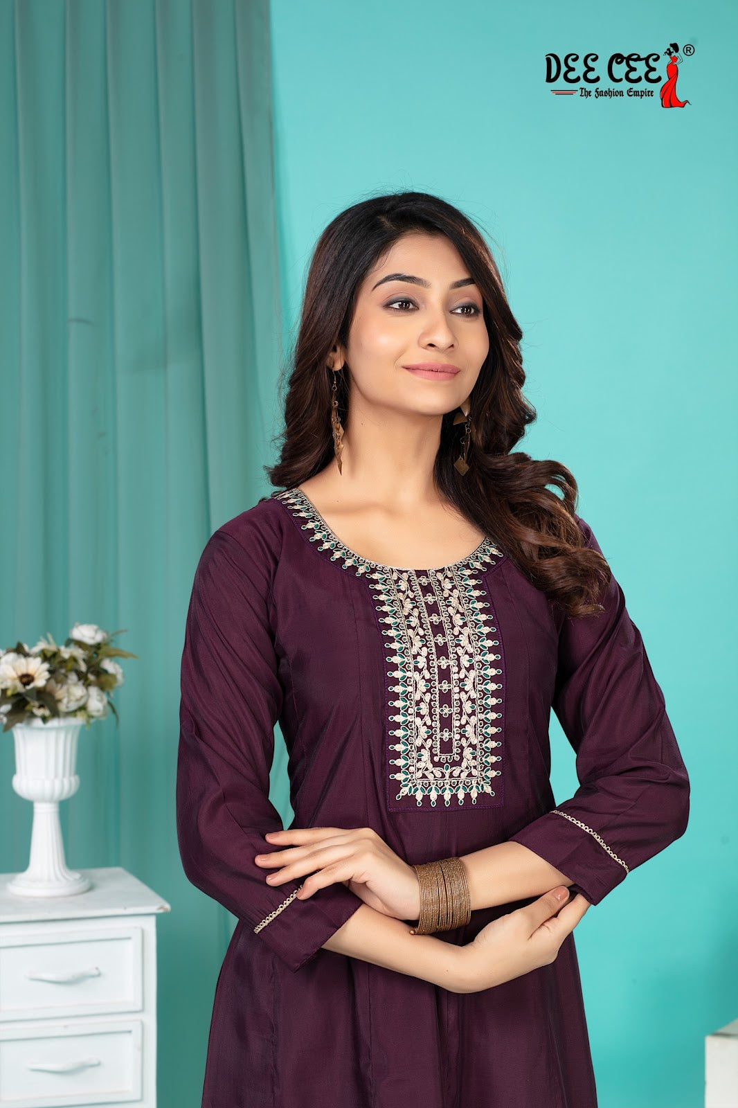 Fatima Deecee Roman Silk Anarkali Kurtis Wholesaler Gujarat