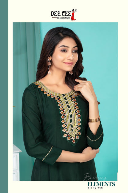 Fatima Deecee Roman Silk Anarkali Kurtis Wholesaler Gujarat