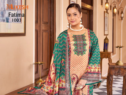 Fatima Mukesh Banwery Crape Silk Pakistani Readymade Suits Supplier