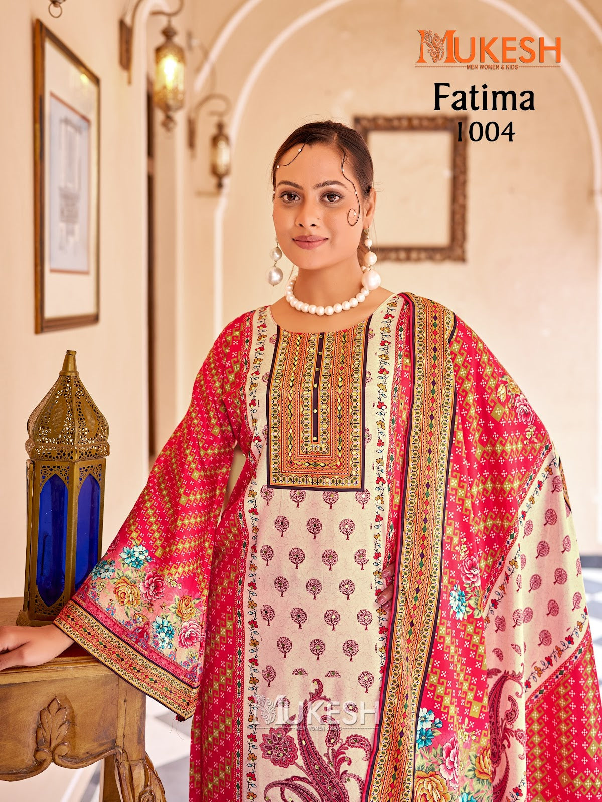 Fatima Mukesh Banwery Crape Silk Pakistani Readymade Suits Supplier