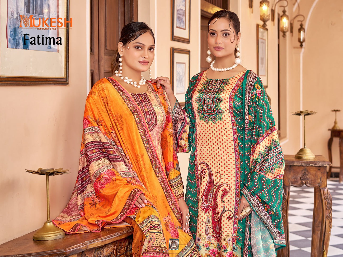 Fatima Mukesh Banwery Crape Silk Pakistani Readymade Suits Supplier