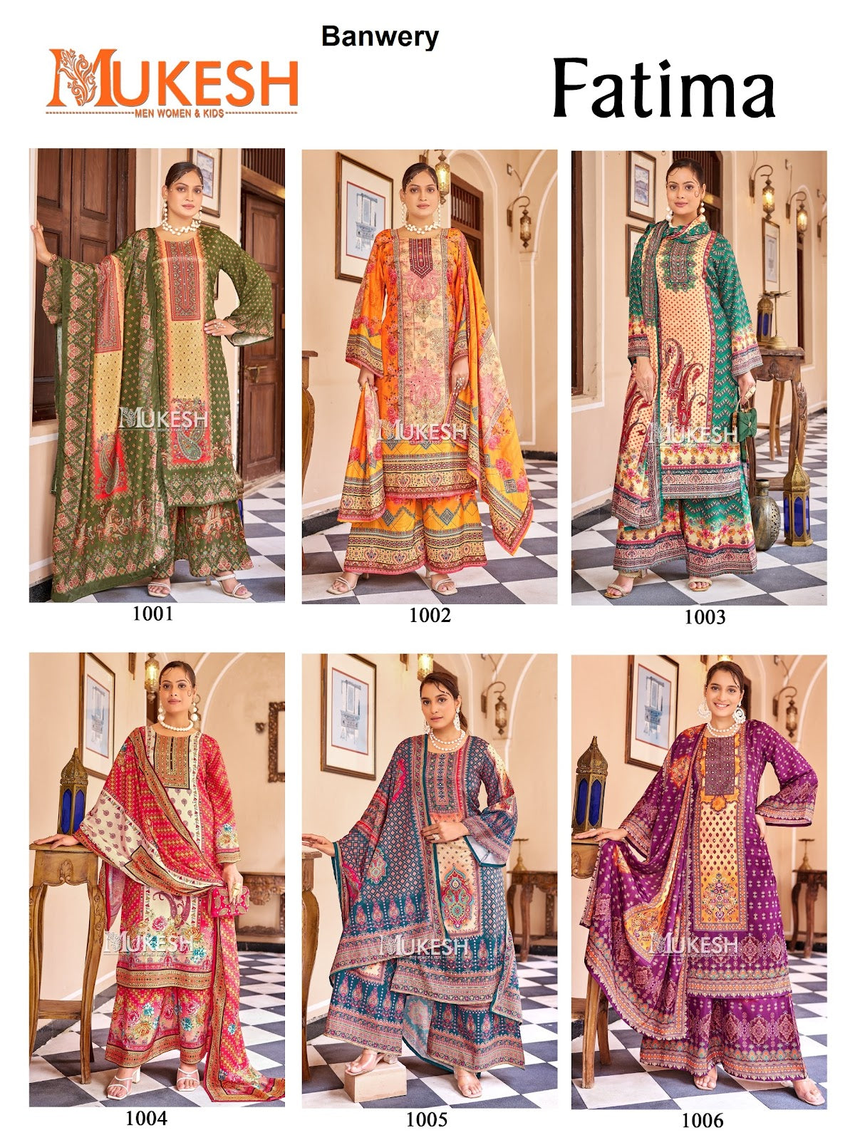 Fatima Mukesh Banwery Crape Silk Pakistani Readymade Suits Supplier