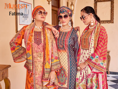 Fatima Mukesh Banwery Crape Silk Pakistani Readymade Suits Supplier