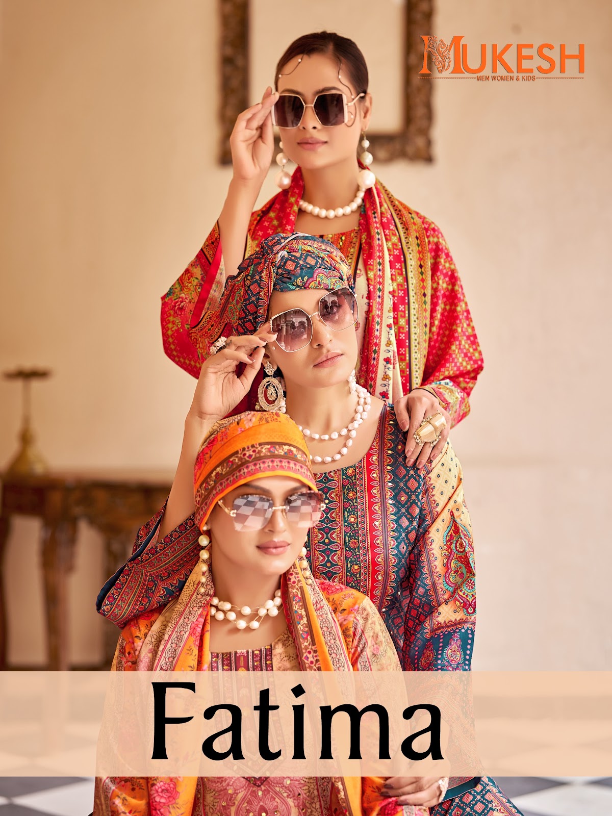 Fatima Mukesh Banwery Crape Silk Pakistani Readymade Suits Supplier