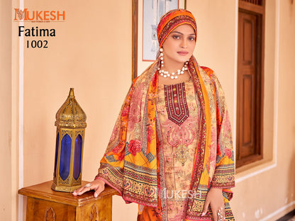 Fatima Mukesh Banwery Crape Silk Pakistani Readymade Suits Supplier