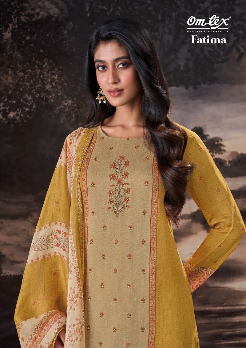 Fatima Omtex Organza Pant Style Suits Manufacturer