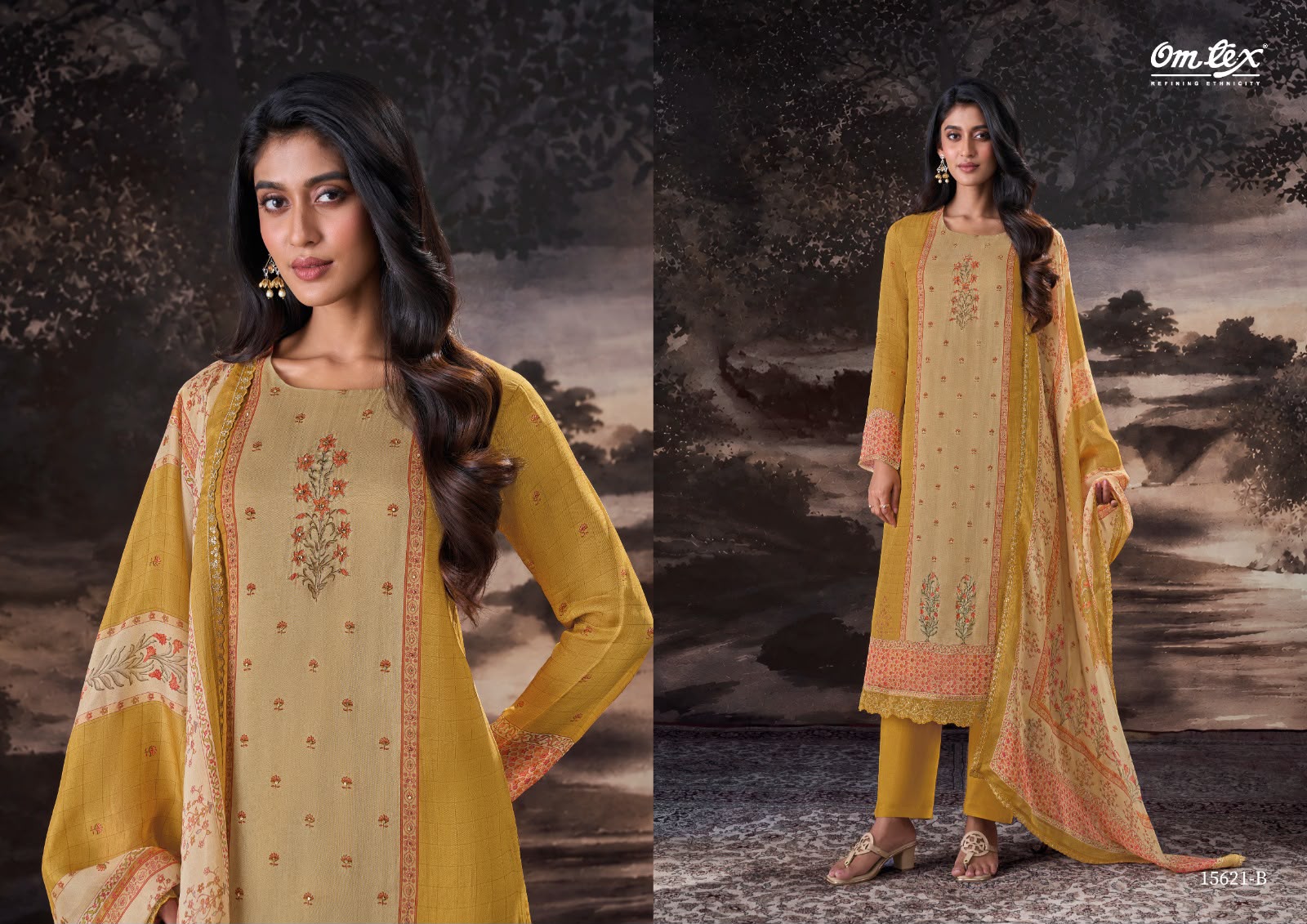 Fatima Omtex Organza Pant Style Suits Manufacturer