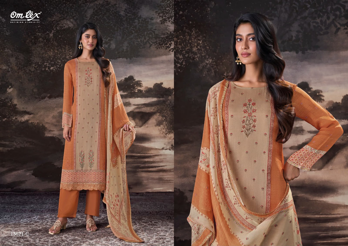 Fatima Omtex Organza Pant Style Suits Manufacturer