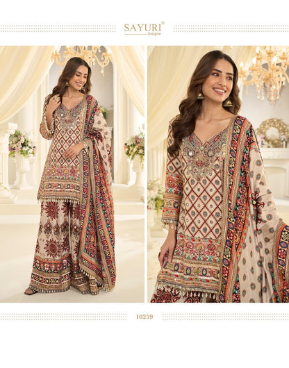 Fatima Sayuri Crape Silk Pakistani Readymade Suits Wholesale Price