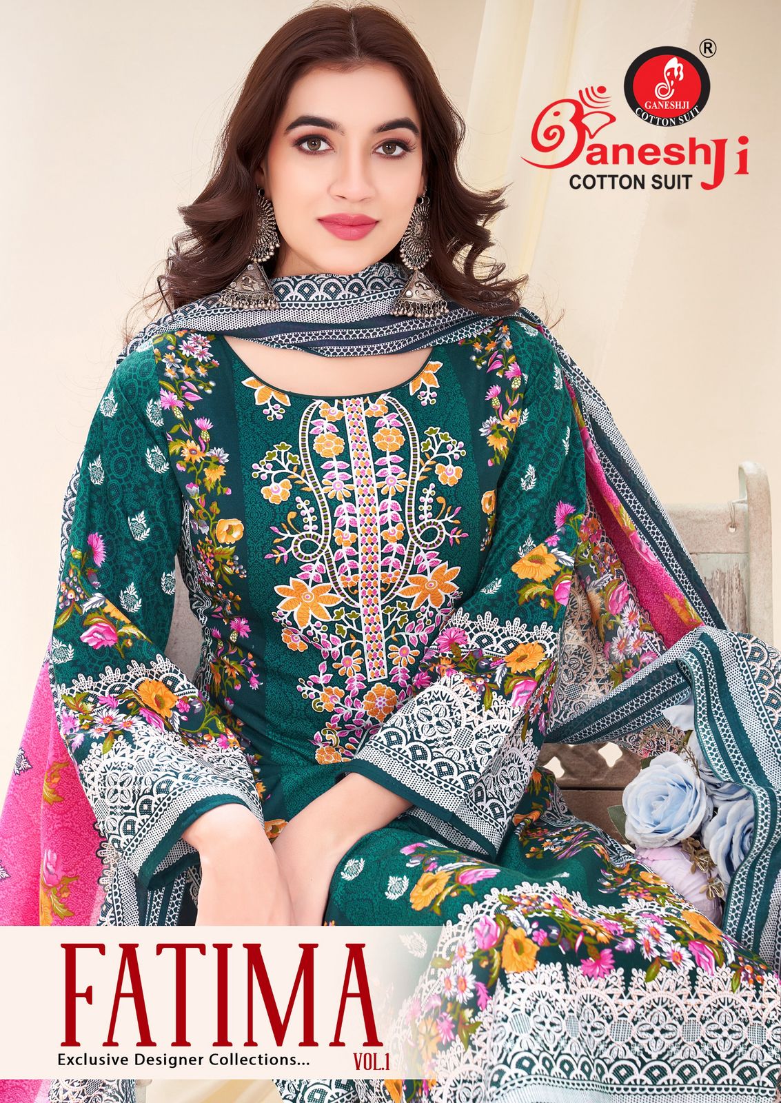 Fatima Vol 1 Ganeshji Cotton Karachi Salwar Suits Wholesale