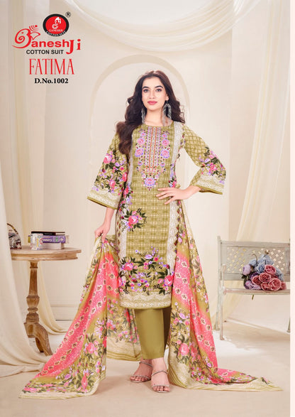 Fatima Vol 1 Ganeshji Cotton Karachi Salwar Suits Wholesale