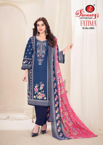 Fatima Vol 1 Ganeshji Cotton Karachi Salwar Suits Wholesale