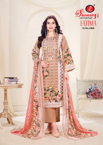Fatima Vol 1 Ganeshji Cotton Karachi Salwar Suits Wholesale