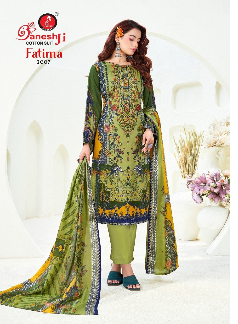 Fatima Vol 2 Ganeshji Cotton Karachi Salwar Suits Supplier India