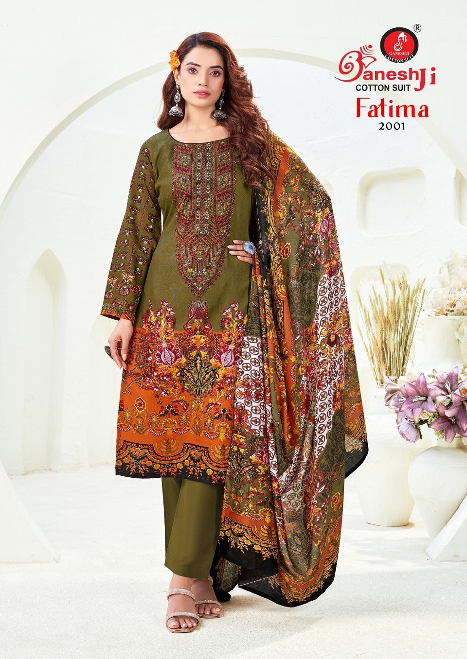 Fatima Vol 2 Ganeshji Cotton Karachi Salwar Suits Supplier India