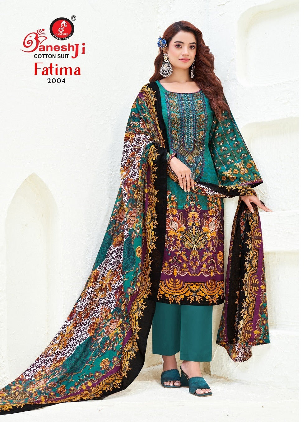Fatima Vol 2 Ganeshji Cotton Karachi Salwar Suits Supplier India