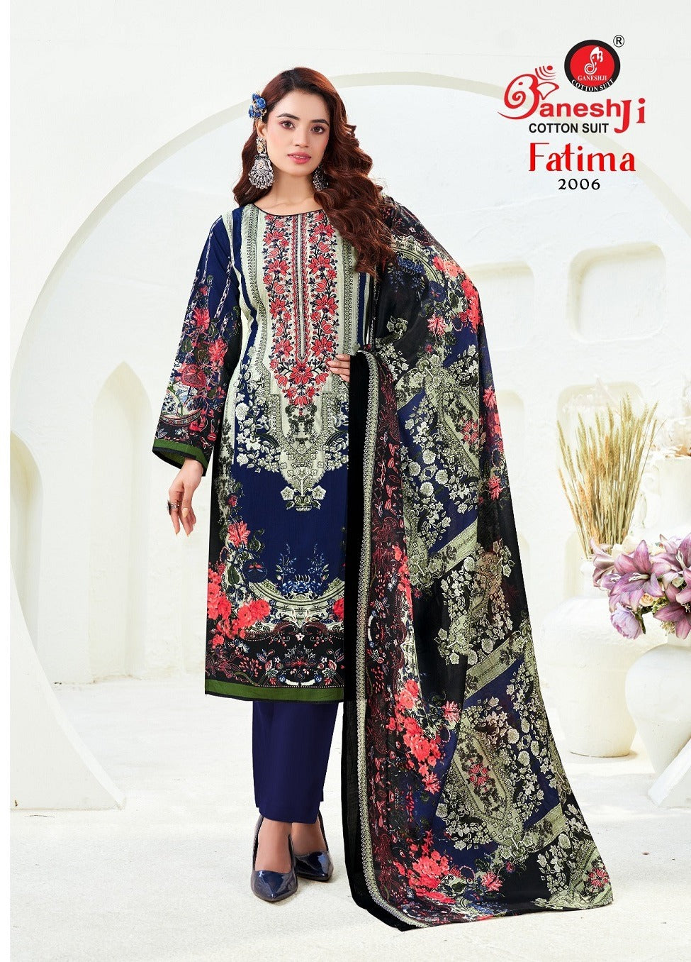 Fatima Vol 2 Ganeshji Cotton Karachi Salwar Suits Supplier India