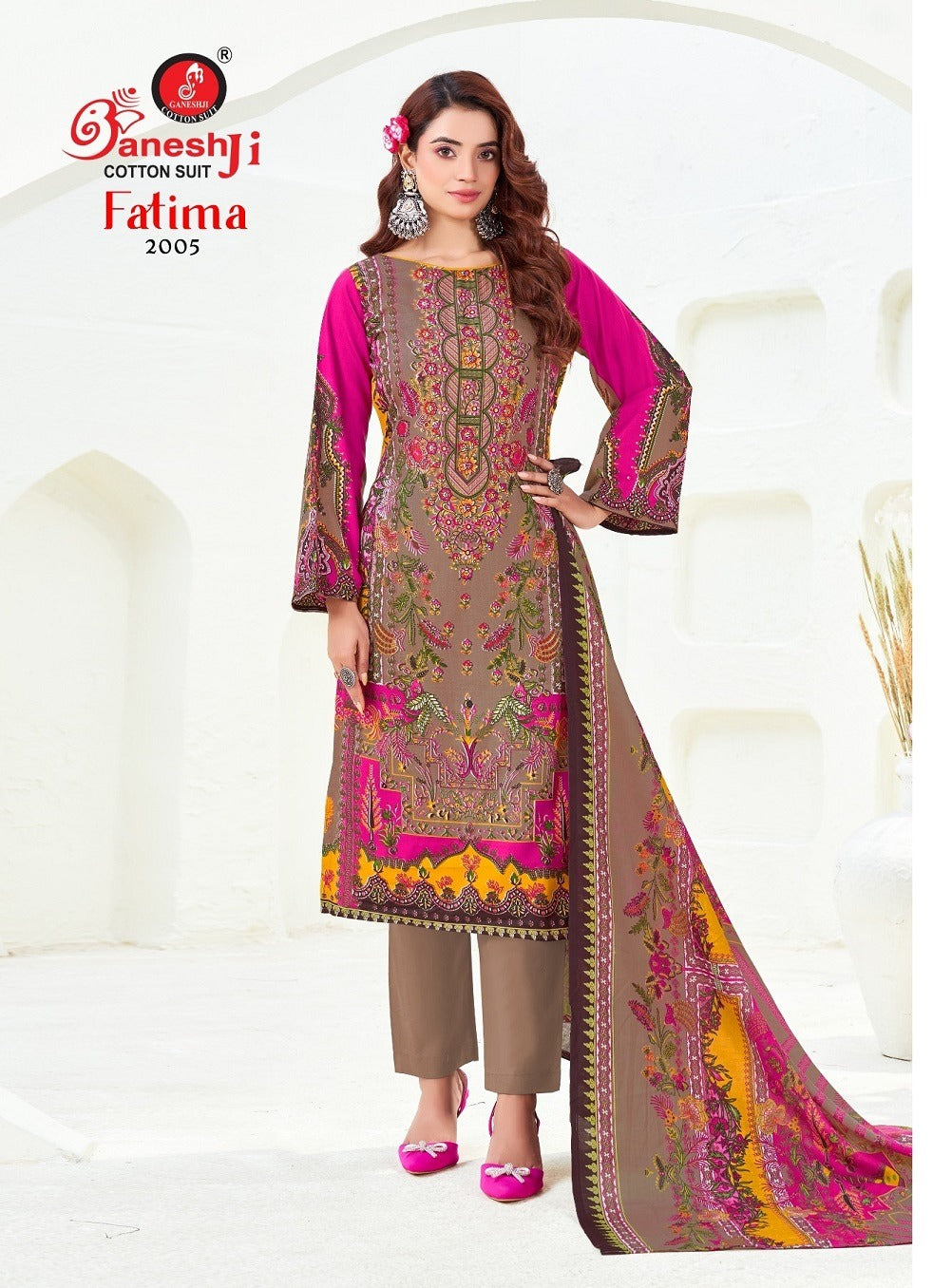 Fatima Vol 2 Ganeshji Cotton Karachi Salwar Suits Supplier India