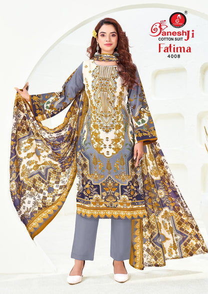 Fatima Vol 4 Ganeshji Cotton Karachi Salwar Suits Wholesaler Ahmedabad