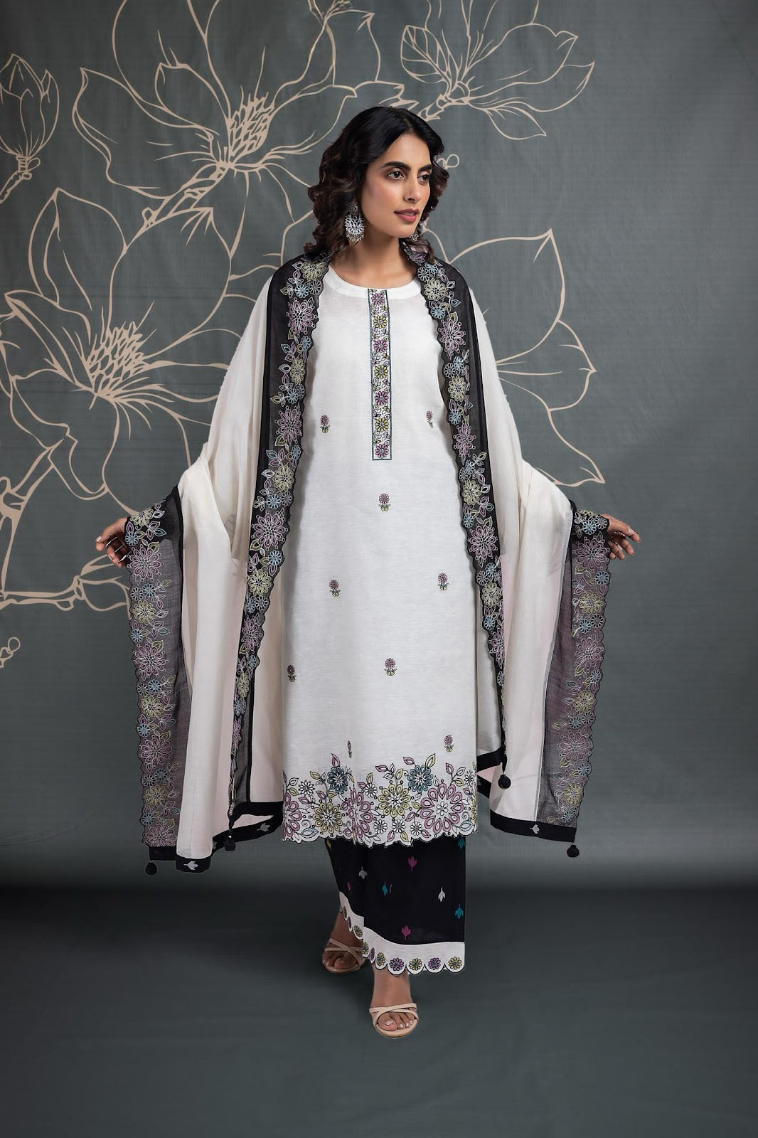 Faye Naariti Linen Plazzo Style Suits Exporter India