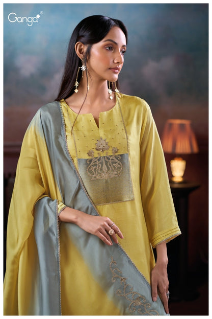 Fayora 3826 Ganga Premium Bemberg Plazzo Style Suits Exporter Gujarat