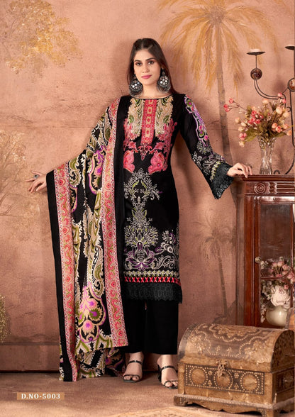 Fazilat Vol 5 Keshar Cotton Karachi Salwar Suits Wholesaler Ahmedabad