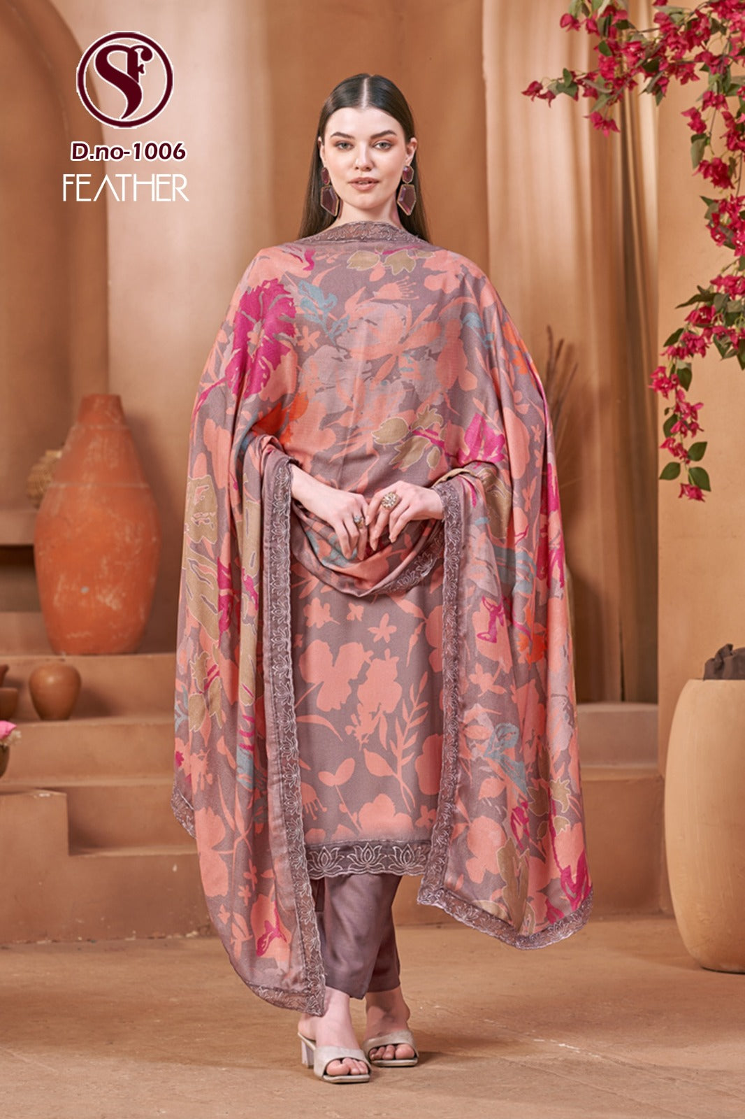 Feather Sweety Fashion Viscose Muslin Pant Style Suits Supplier India