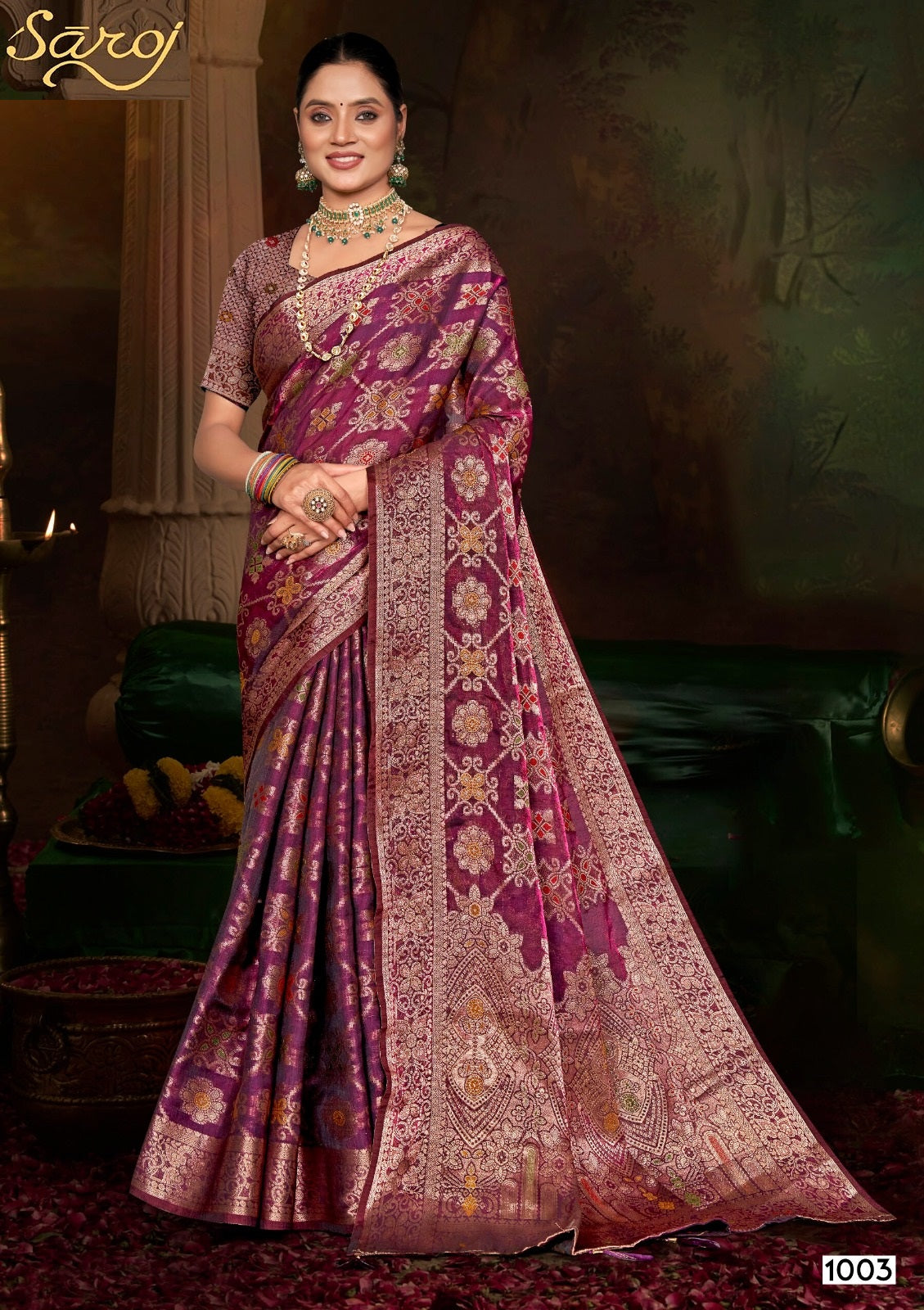 Feather Touch Saroski Vol 1 Saroj Sarees Wholesale Price