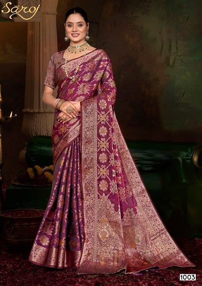 Feather Touch Saroski Vol 1 Saroj Sarees Wholesale Price