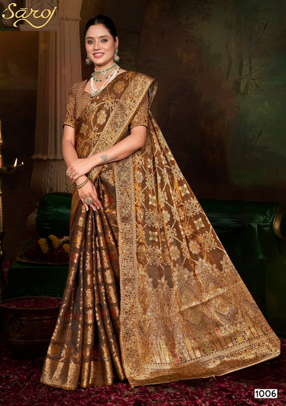 Feather Touch Saroski Vol 1 Saroj Sarees Wholesale Price