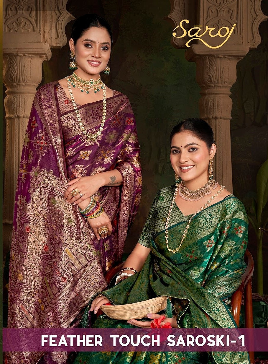 Feather Touch Saroski Vol 1 Saroj Sarees Wholesale Price