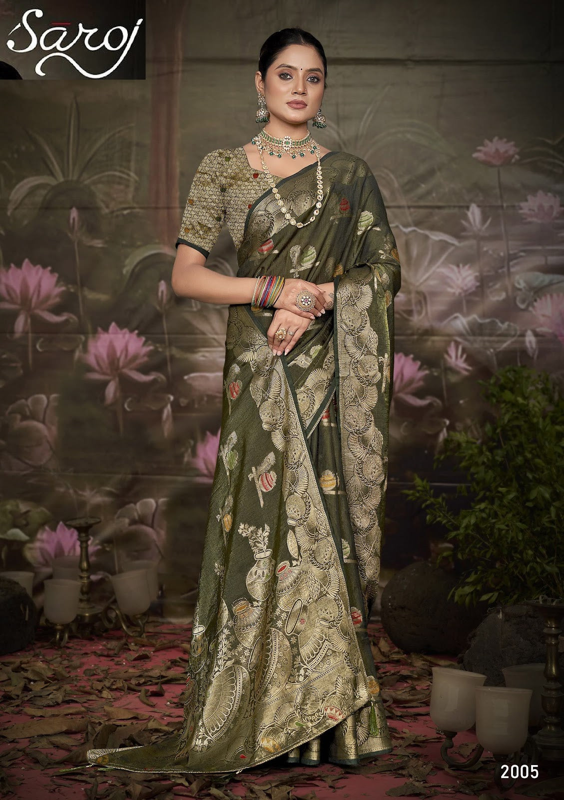 Feather Touch Saroski Vol 2 Saroj Sarees Manufacturer Gujarat