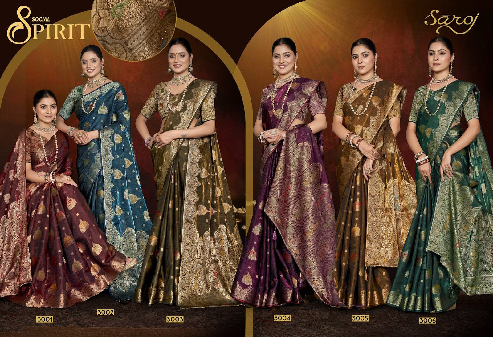 Feather Touch Saroski Vol 3 Saroj Sarees Supplier Gujarat