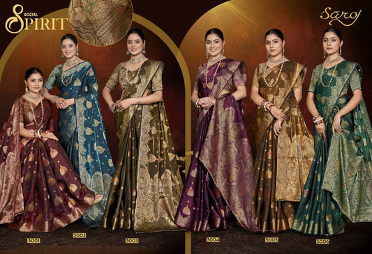 Feather Touch Saroski Vol 3 Saroj Sarees Supplier Gujarat