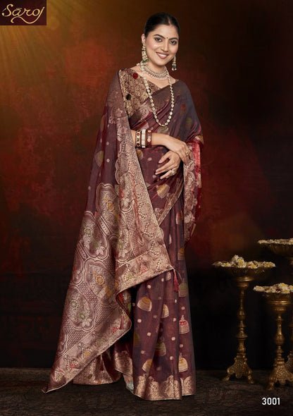 Feather Touch Saroski Vol 3 Saroj Sarees Supplier Gujarat