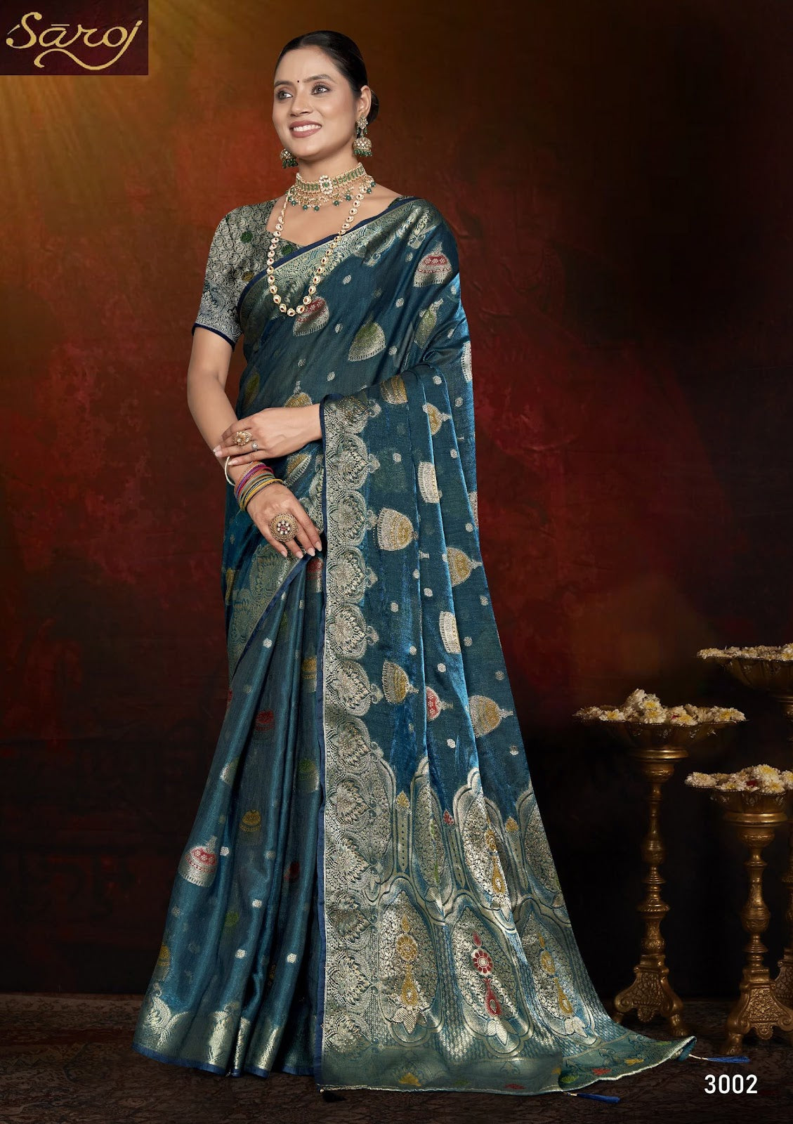 Feather Touch Saroski Vol 3 Saroj Sarees Supplier Gujarat