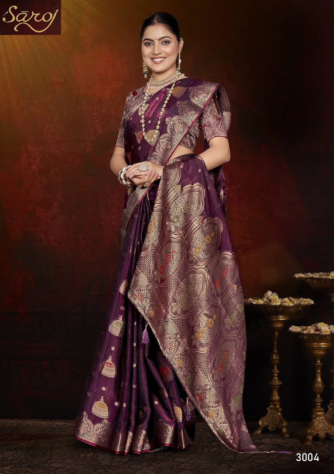 Feather Touch Saroski Vol 3 Saroj Sarees Supplier Gujarat