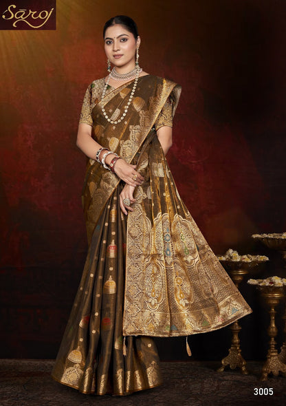 Feather Touch Saroski Vol 3 Saroj Sarees Supplier Gujarat