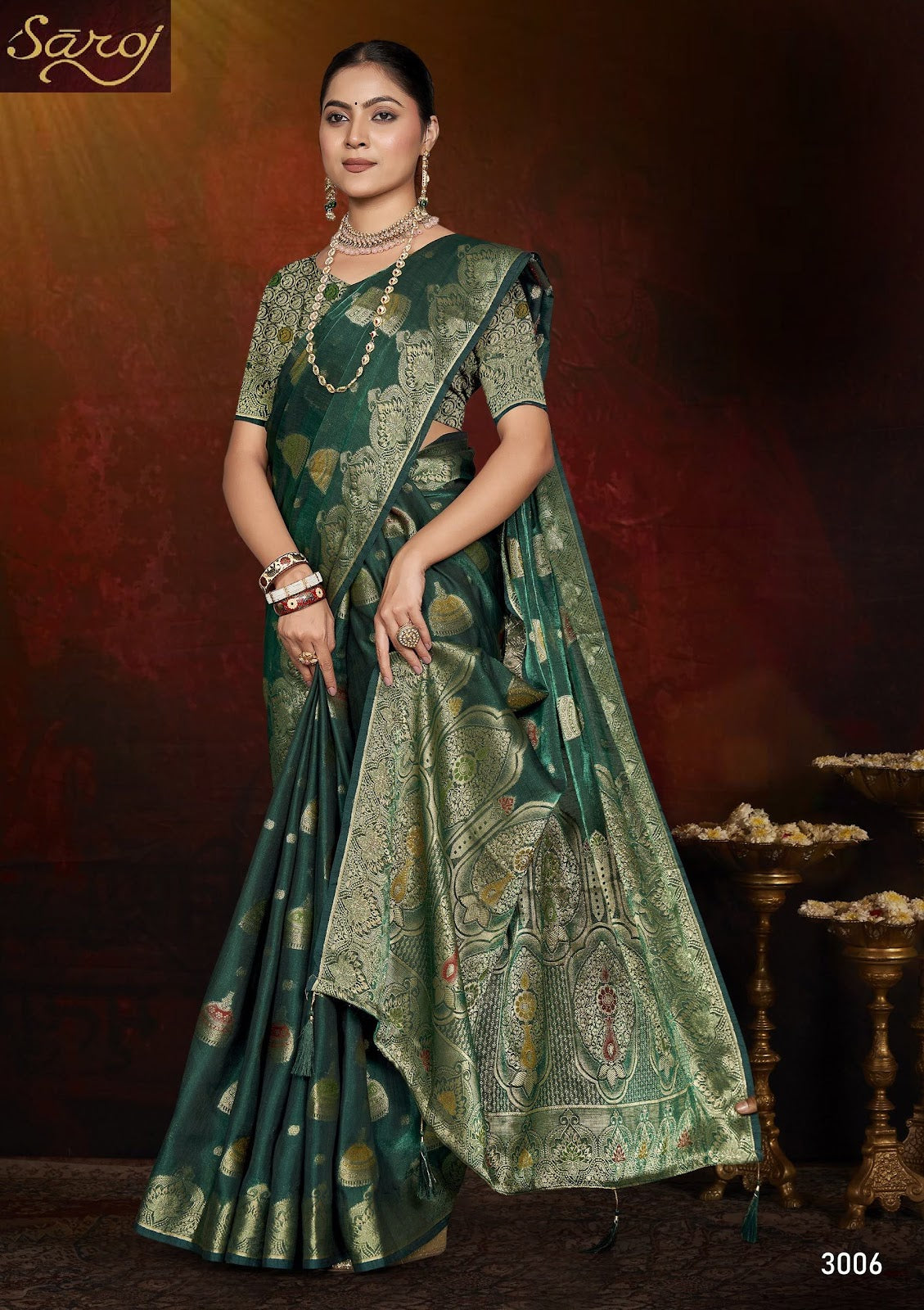 Feather Touch Saroski Vol 3 Saroj Sarees Supplier Gujarat