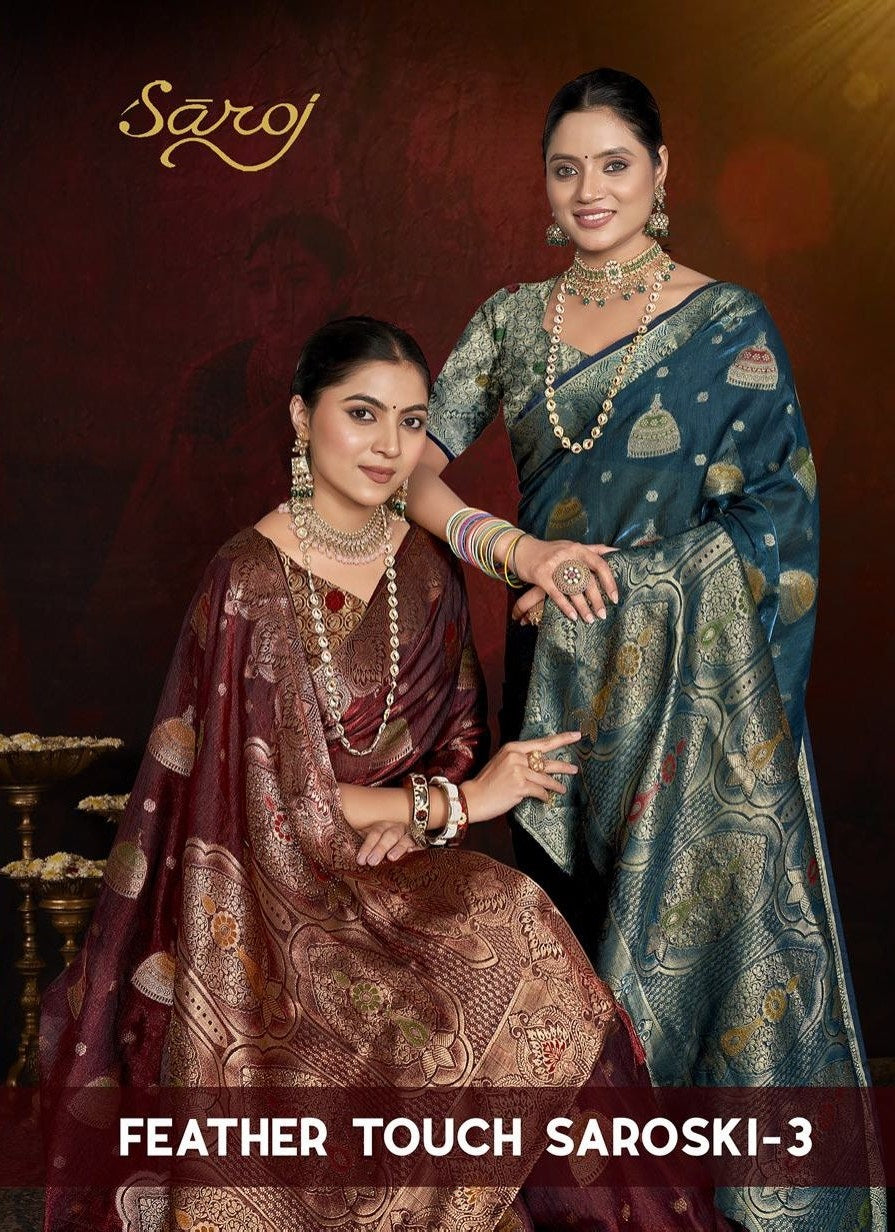 Feather Touch Saroski Vol 3 Saroj Sarees Supplier Gujarat