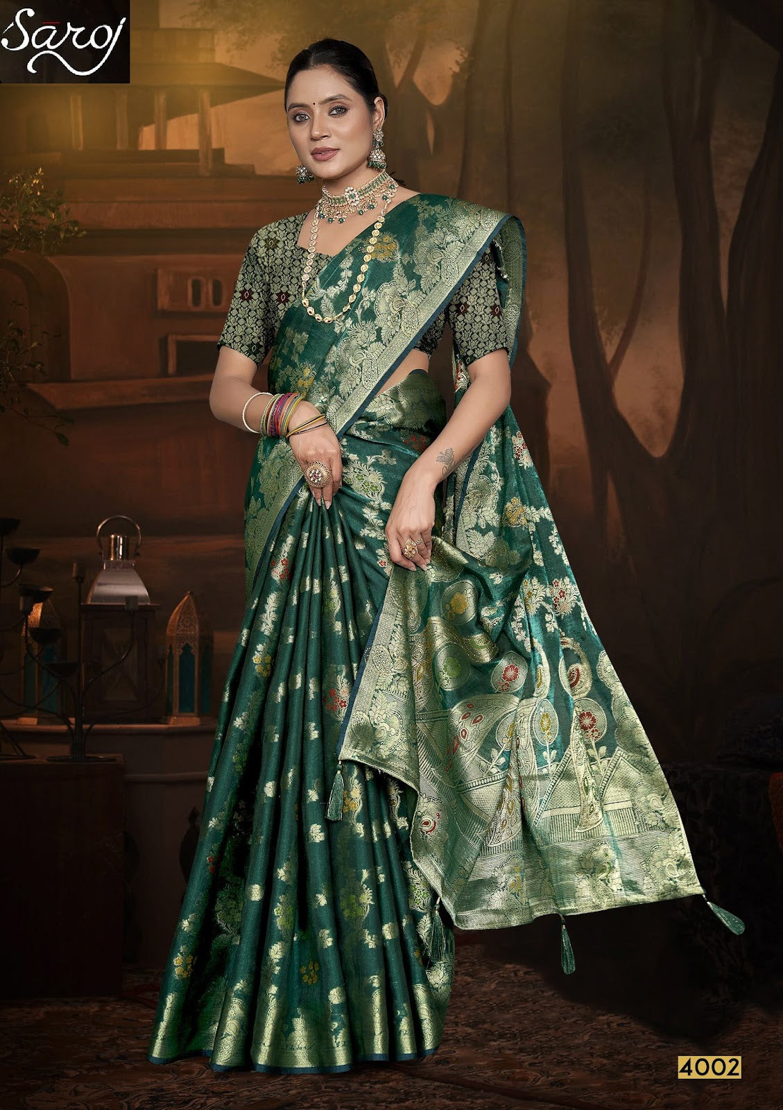 Feather Touch Saroski Vol 4 Saroj Sarees Exporter Gujarat