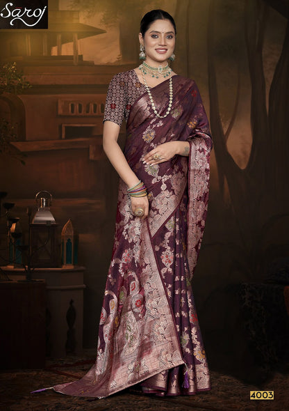 Feather Touch Saroski Vol 4 Saroj Sarees Exporter Gujarat