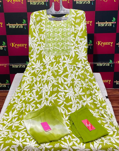 Feeding Queen 080325 Kanha Reyon Readymade Pant Style Suits Wholesaler Gujarat