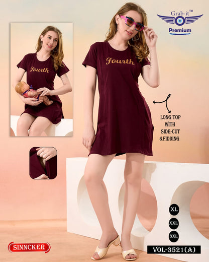 Feeding Style Vol 3521 A Grab It Sinker Women Long Tshirt Wholesaler Gujarat