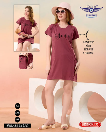 Feeding Style Vol 3521 A Grab It Sinker Women Long Tshirt Wholesaler Gujarat